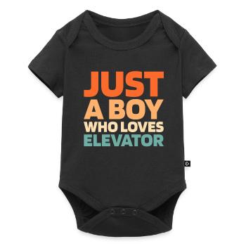 Elevator Elevator - Baby Premium short-sleeve bodysuit - black - Front