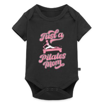 Pilates Just A Pilates Mom - Baby Premium short-sleeve bodysuit - black - Front