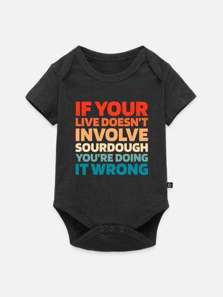 Sauerteig Brot - Baby Premium Kurzarmbody - Schwarz