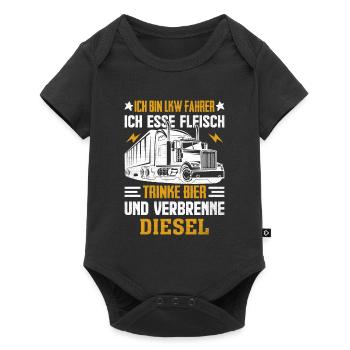 Camionneur - Body à manches courtes Premium Bébé - noir - Devant