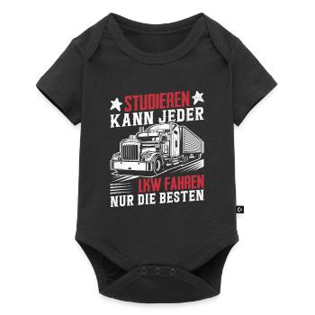 Camionneur - Body à manches courtes Premium Bébé - noir - Devant