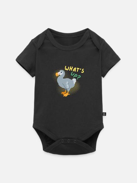 Dodo Whats's up? - Baby Premium Kurzarmbody - Schwarz