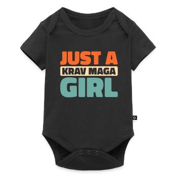 Krav Maga Juste Une Fille de Krav Maga - Body à manches courtes Premium Bébé - noir - Devant