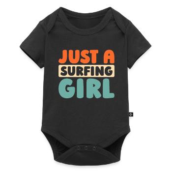 Surfer Surfen Juste une Surfeuse Fille - Body à manches courtes Premium Bébé - noir - Devant