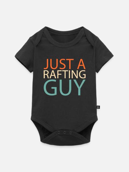Rafting Just A Rafting Guy - Baby Premium Kurzarmbody - Schwarz