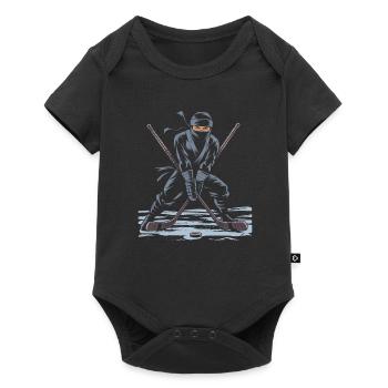 Hockey Hockey Ninja - Baby Premium short-sleeve bodysuit - black - Front