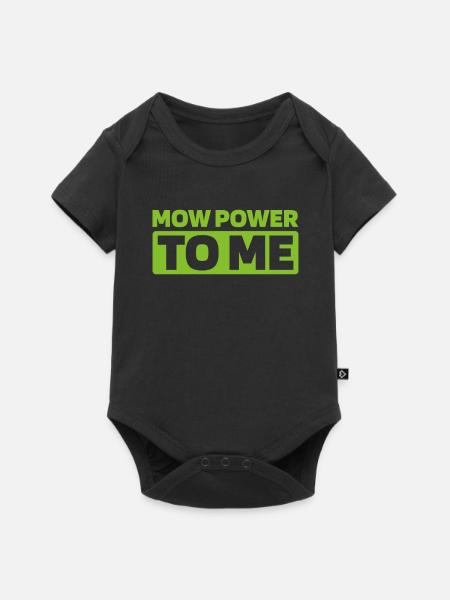 Rasenmäher Mähen - Baby Premium Kurzarmbody - Schwarz