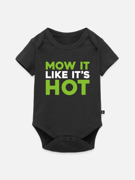 Rasenmäher Mähen - Baby Premium Kurzarmbody - Schwarz
