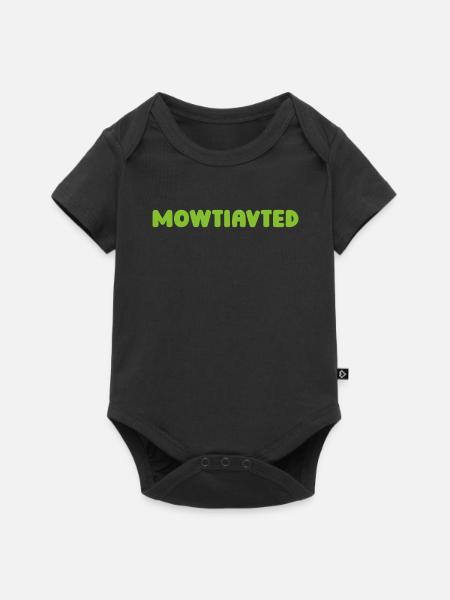 Rasenmäher Mähen - Baby Premium Kurzarmbody - Schwarz
