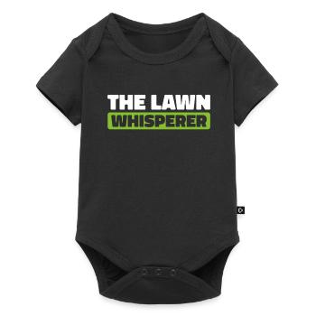 Lawn mower mowing - Baby Premium short-sleeve bodysuit - black - Front