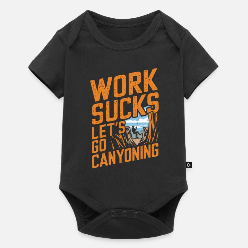 Canyoning Rappelling - Baby Premium Kurzarmbody - Schwarz