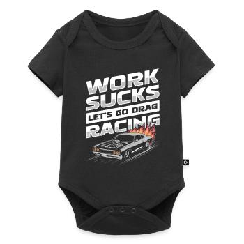 Dragster Drag Race - Baby Premium short-sleeve bodysuit - black - Front