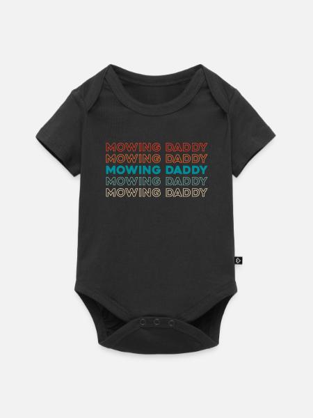 Rasenmäher Mähen - Baby Premium Kurzarmbody - Schwarz