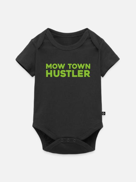 Rasenmäher Mähen - Baby Premium Kurzarmbody - Schwarz