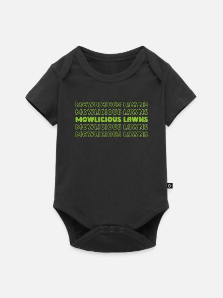 Rasenmäher Mähen - Baby Premium Kurzarmbody - Schwarz