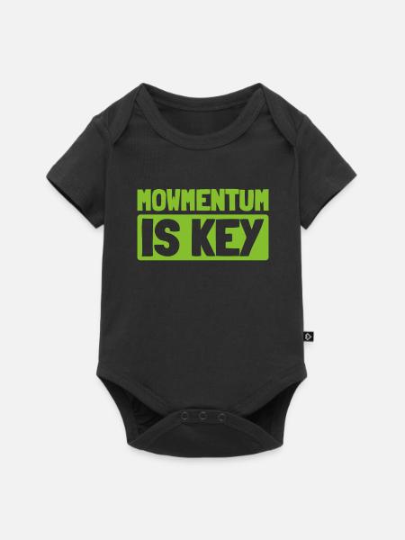 Rasenmäher Mähen - Baby Premium Kurzarmbody - Schwarz