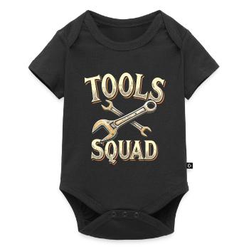 Monteur Kader - Baby Premium Kurzarmbody - Schwarz - Vorne