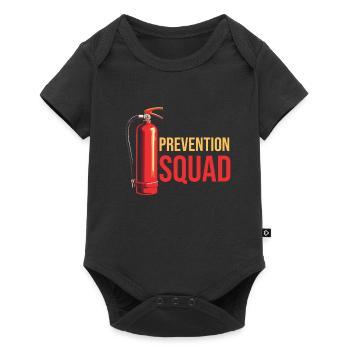 Agent de protection contre les incendies Kader - Body à manches courtes Premium Bébé - noir - Devant