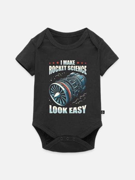 Raumfahrtingenieur - Baby Premium Kurzarmbody - Schwarz