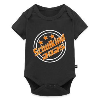 Schulkind 2025 Schulanfang Grundschule Kind - Baby Premium Kurzarmbody - Schwarz - Vorne