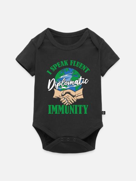Botschafter - Baby Premium Kurzarmbody - Schwarz