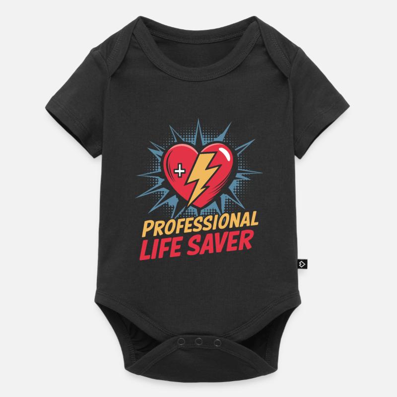 Intensivpfleger - Baby Premium Kurzarmbody - Schwarz
