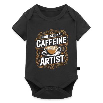 Barista - Baby Premium Kurzarmbody - Schwarz - Vorne