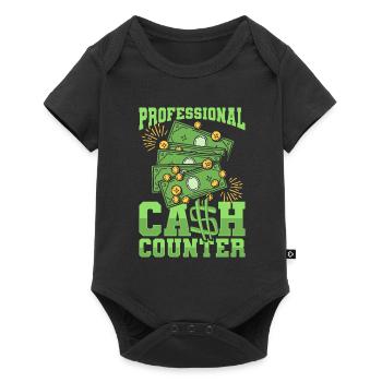 Bank employee - Baby Premium short-sleeve bodysuit - black - Front