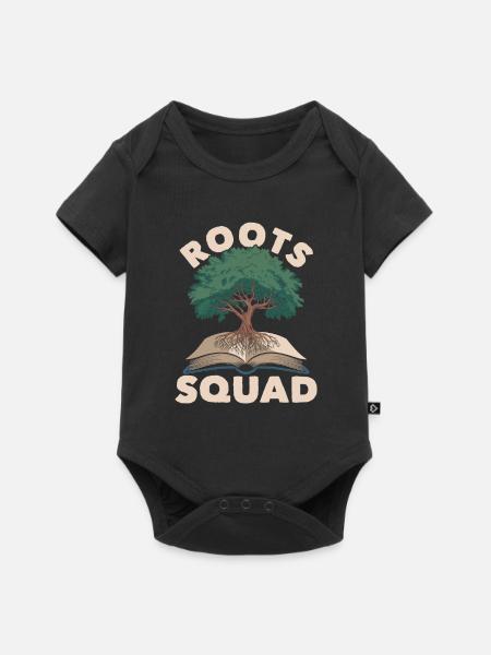 Genealoge Kader - Baby Premium Kurzarmbody - Schwarz