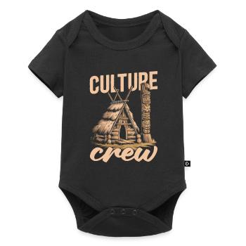 Équipe d’ethnologues - Body à manches courtes Premium Bébé - noir - Devant