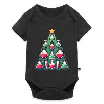 Chimie Conception d’arbre de Noël - Body à manches courtes Premium Bébé - noir - Devant