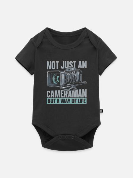 Kameramann - Baby Premium Kurzarmbody - Schwarz