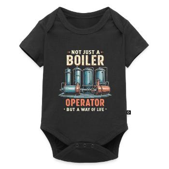 Boiler operators - Baby Premium short-sleeve bodysuit - black - Front