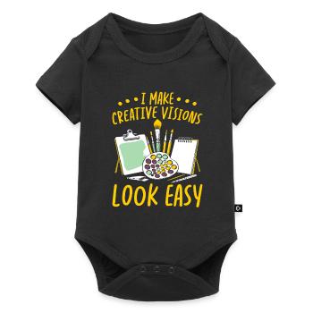 Art Director - Baby Premium Kurzarmbody - Schwarz - Vorne