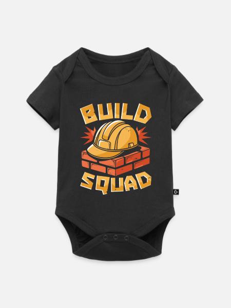 Baumeister Kader - Baby Premium Kurzarmbody - Schwarz
