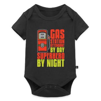 Pump attendant - Baby Premium short-sleeve bodysuit - black - Front