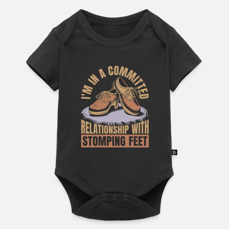Clogging - Baby Premium short-sleeve bodysuit - black