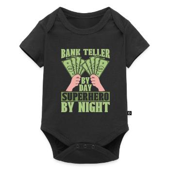 Bank employee - Baby Premium short-sleeve bodysuit - black - Front