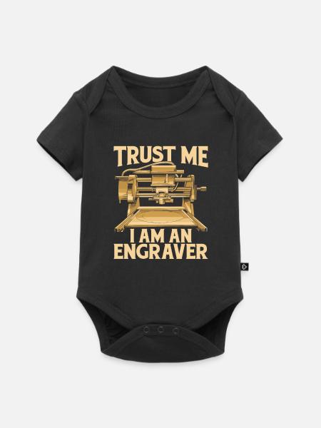 Graveur - Baby Premium Kurzarmbody - Schwarz