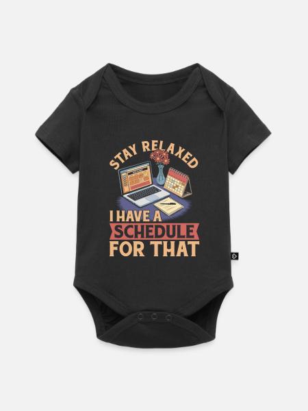 Veranstaltungsplaner - Baby Premium Kurzarmbody - Schwarz