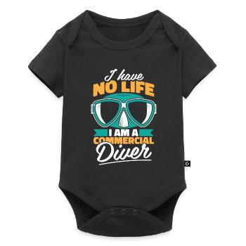 Commercial diver - Baby Premium short-sleeve bodysuit - black - Front