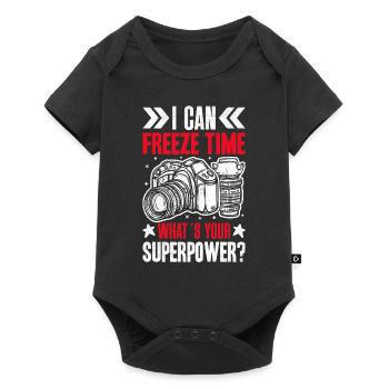 I am a photographer - Baby Premium short-sleeve bodysuit - black - Front