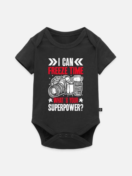 Ich Bin Fotograf - Baby Premium Kurzarmbody - Schwarz