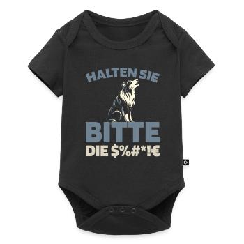 Australian Shepherd Please Shut Up - Baby Premium short-sleeve bodysuit - black - Front