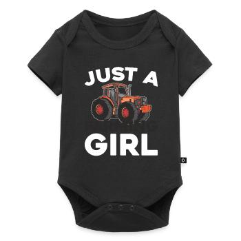 Farmer Farmer Just A Farming Girl - Baby Premium short-sleeve bodysuit - black - Front
