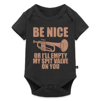 Funny Trumpet Men Women Trumpetist Trumpet Player - Baby Premium short-sleeve bodysuit - black - Front