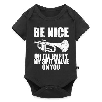 Funny Trumpet Men Women Trumpetist Trumpet Player - Baby Premium short-sleeve bodysuit - black - Front