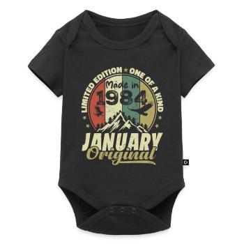 Anniversaire Janvier 1984 - Original Janvier 1984 - Body à manches courtes Premium Bébé - noir - Devant