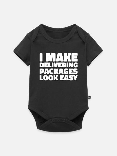 Messenger - Baby Premium short-sleeve bodysuit - black