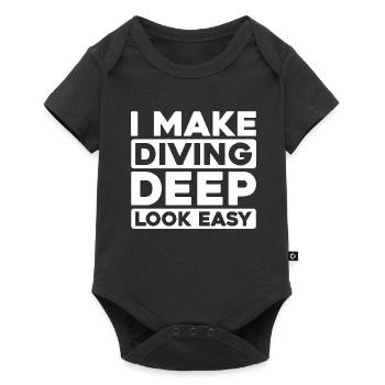 Commercial diver - Baby Premium short-sleeve bodysuit - black - Front